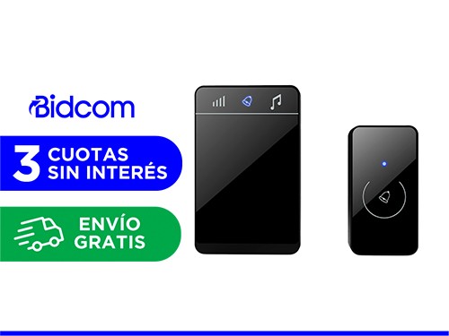 Portero Timbre Inalambrico Gadnic DKL1223 Transmisor Receptor