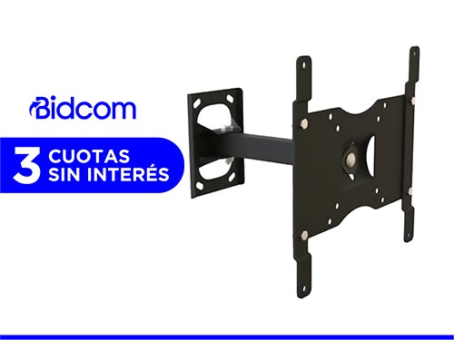 Soporte TV Monitor 10 a 32 Basculante Inclinacion Nakan Negro