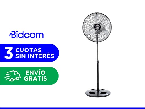 Ventilador de Pie Liliana VPM2016 Orbital con Repeler Aspas Metal 90w