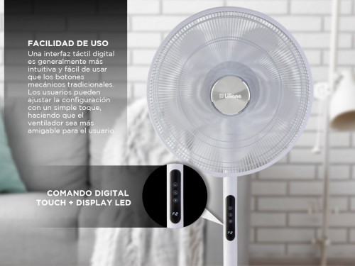 Ventilador de Pie 16 Liliana VP16D con Comando Digital Touch