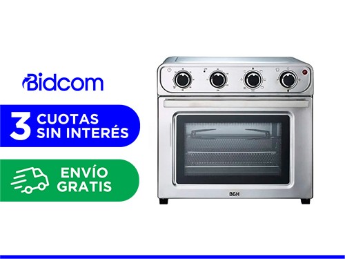 Horno Eléctrico Airfryer BGH Inox BHE30FX24T 30 Litros