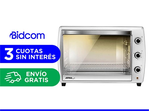 Horno Electrico Atma Grill 2200w 70 Litros Timer HG7010N