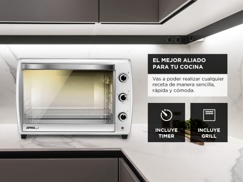 Horno Electrico Atma Grill 2200w 70 Litros Timer HG7010N