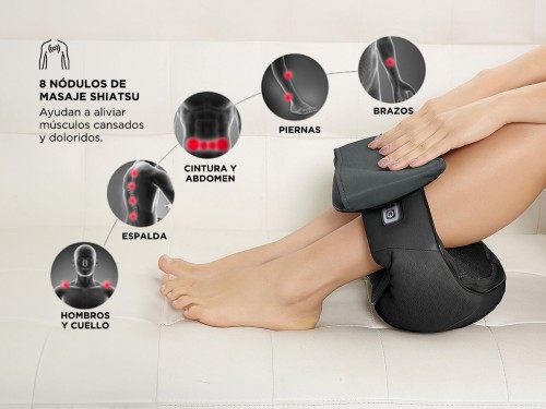 Masajeador Gadnic Ombu Cervical y Lumbar Shiatsu Terapia de Calor