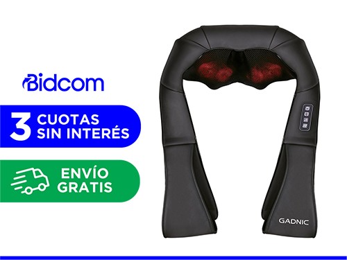 Masajeador Gadnic Cedro Cervical 8 Nodos Shiatsu Terapia de Calor 3 Ni