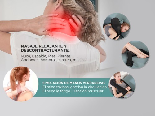 Masajeador Cervical Gadnic ARCE 8 Nodos Shiatsu