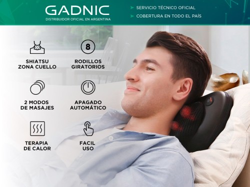 Masajeador Gadnic Wings Portátil Terapia de Calor 8 Nodos 2 Modos