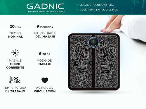 Masajeador de Pies Recargable Gadnic SJSIE91 De Acupuntura De Pulso