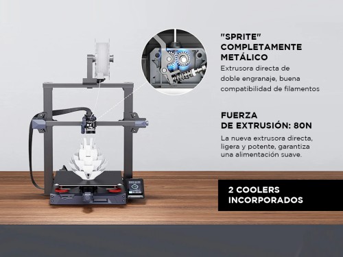 Impresora 3D Creality Ender-3 S1 PLUS Nivelación Automática CR