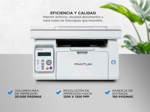 Impresora Multifunción Pantum 6509NW Laser Monocromática