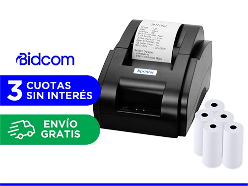 Impresora Térmica X-Printer XP-58IIH Bluetooth 58mm Alta Velocidad Imp