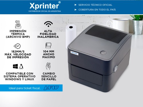 Impresora de Térmica XPrinter 410B Botón Multifuncional