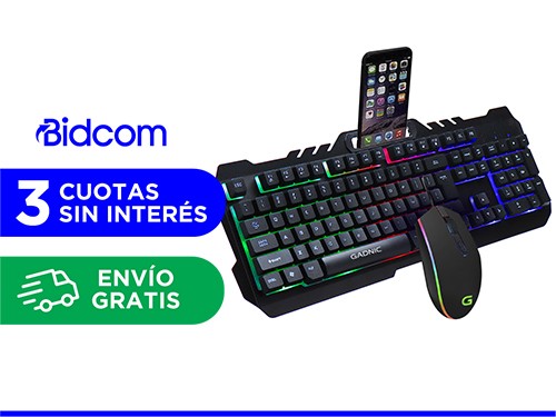 Kit Gaming Teclado + Mouse RGB USB Retro Iluminado