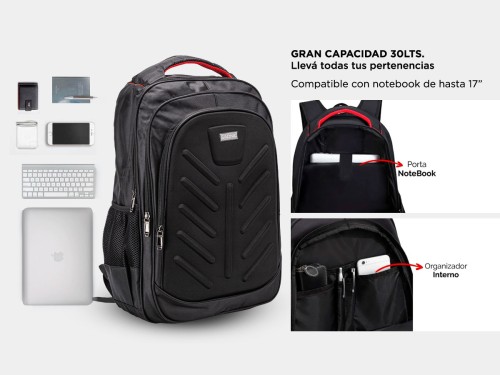 Mochila Porta Notebook Gadnic 30 Litros USB