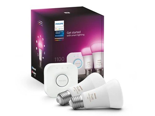 Kit de Inicio Philips Hue Bluetooth White&Color Ambiance X2 + bridge