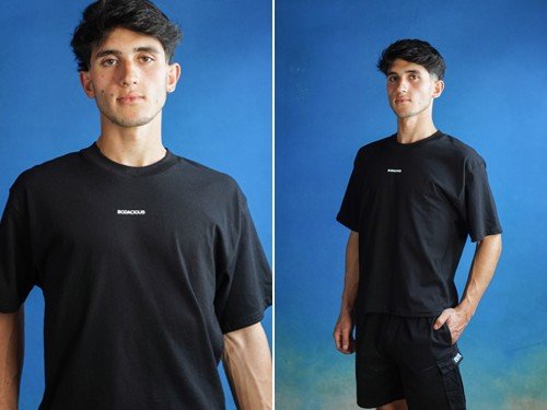 REMERA BOXY - Corte más cuadrado, mucho más ancha y un poco más corto