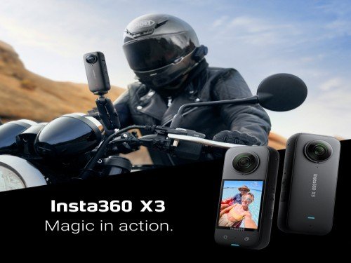 Camara de Accion insta360 x3 5.7k sensor 0.5" 72Mp sumergible