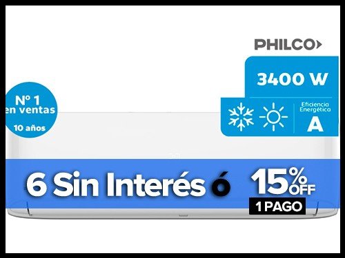 Aire Acondicionado Split Frío Calor 2924 Frigorías PHILCO