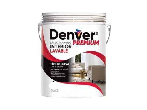 Pintura Para Interior Látex acrílico Lavable Premium Denver 10 Litros