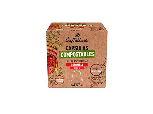 Bio Cápsulas Compostables Caffettino Colombia Huila X 10u