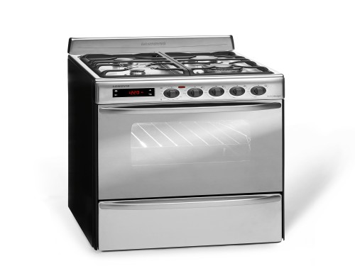 Cocina A Gas Longvie 21601xt 60cm Inox Grill Eléctrico