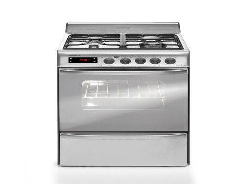 Cocina A Gas Longvie 21601xt 60cm Inox Grill Eléctrico