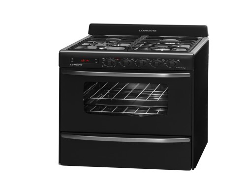 Cocina A Gas Longvie 21601gt 60cm Grafito Grill Eléctrico