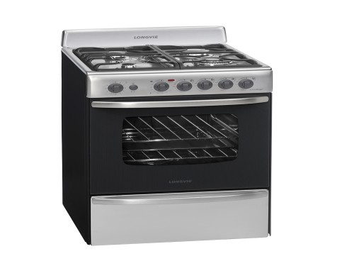 Cocina A Gas Longvie 19601x 60cm Inox Encendido Una Mano