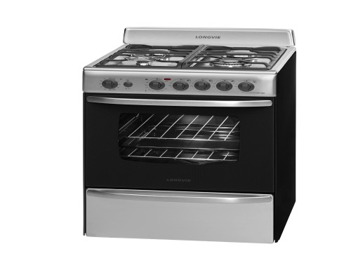 Cocina A Gas Longvie 19501x 56cm Inox Encendido Una Mano