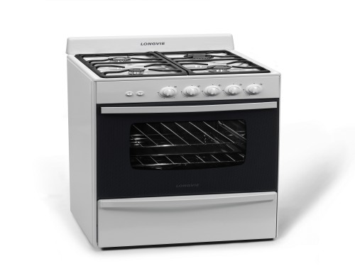 Cocina A Gas Longvie 13331bf 56cm Blanca Cajón Parrilla