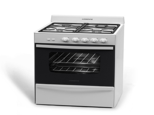 Cocina A Gas Longvie 13331bf 56cm Blanca Cajón Parrilla