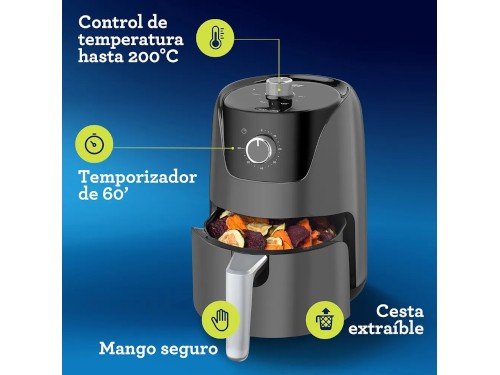 Freidora De Aire Oster Temporizador Antiadherente 1.8l