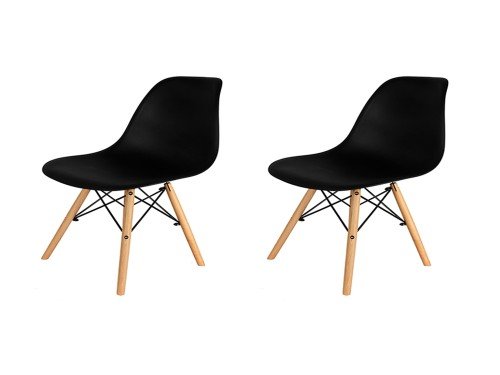 Sillas Eames Negras x2