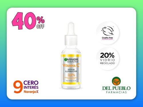 Serum Facial Iluminador Vitamina C Garnier x 30 ml