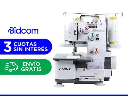 Máquina de Coser Gadnic Collareta Interlock de 3 Hilos Semi Industria