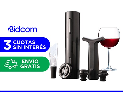 Kit de Vino Gadnic Sacacorchos Eléctrico Decantador Bomba de Vacío