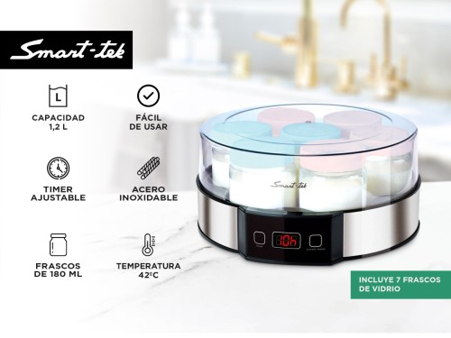 Yogurtera Smart-tek YM750 Acero inoxidable