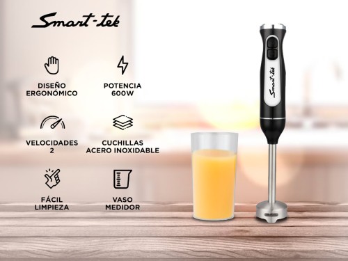 Licuadora de Mano Smart Tek Mixer Minipimer MP600 600W