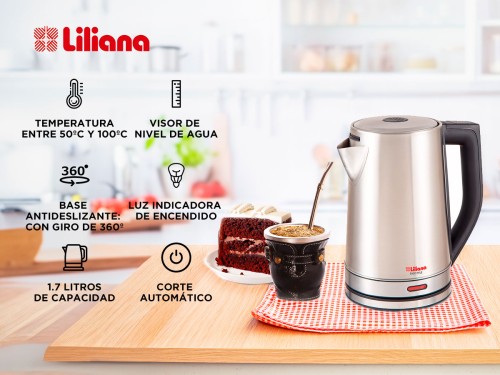 Pava Eléctrica Liliana AP210 Capacidad 17L Potencia 2000W