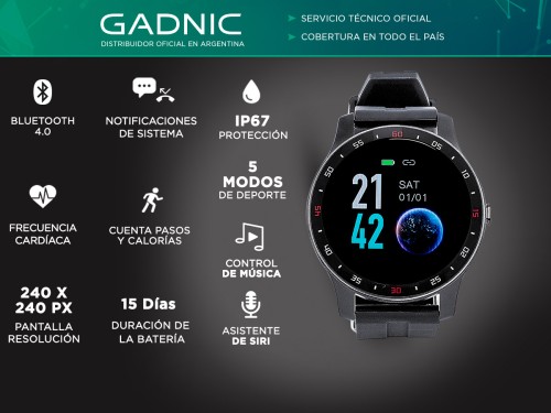 Reloj Smartwatch Inteligente Gadnic RWS10