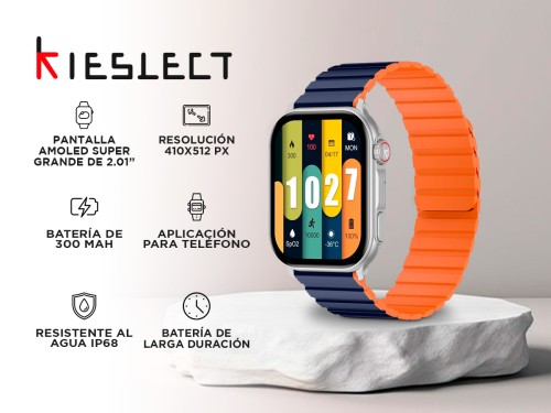 Smartwatch Kieslect Ks Pro Pantalla 201 Amoled IP68 Malla Magnética