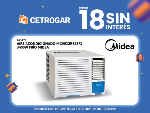 Aire Acondicionado MCVE12RE22F1 3400W frío Midea