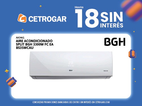 Aire acondicionado split BGH 3300W FC EA BS35WCAU