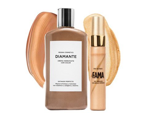 Set Maquillaje Bronceado Glowy Regina Diamante + Fama