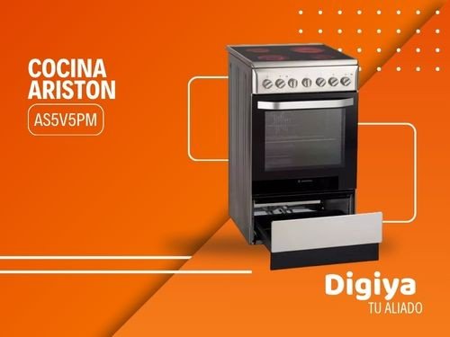 Cocina Ariston As5v5pm Vitro Inox 50cm