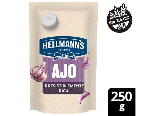 Mayonesa Con Ajo Hellmanns 250 G