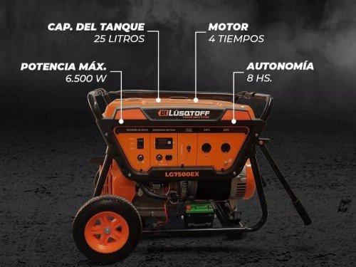 Grupo Electrógeno 6500w 15hp 220v Generador Eléctrico Nafta