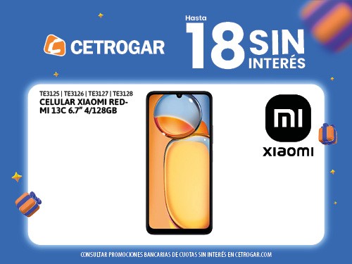 Celular Xiaomi Redmi 13C 6.7" 4/128GB midnight black