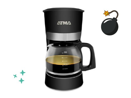 Cafetera de filtro Atma - 1.2Lts