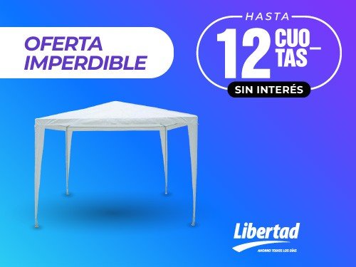 GAZEBO 2,4 X 2,4 BLANCO